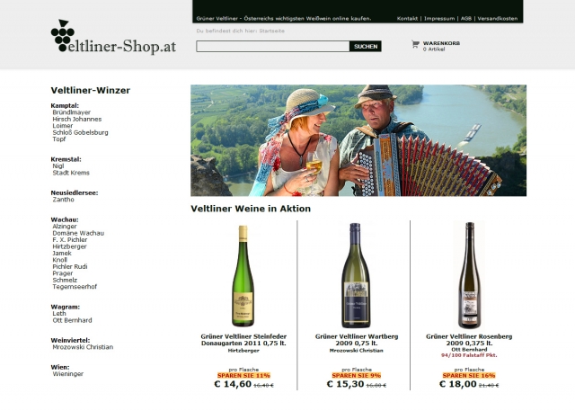 Deutsche-Politik-News.de | Veltliner-Shop.at - Launch des Veltliner Themen Weinshops