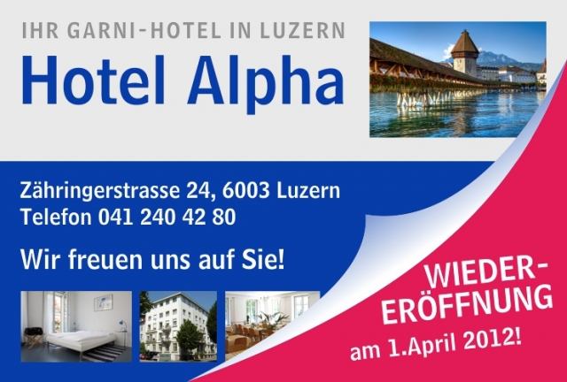 Deutsche-Politik-News.de | Hotel Alpha Luzern steht Gsten wieder offen