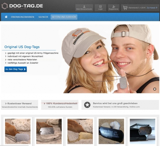 Einkauf-Shopping.de - Shopping Infos & Shopping Tipps | Screenshot www.dog-tag.de