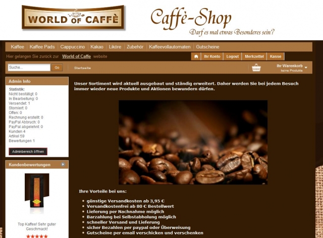 Einkauf-Shopping.de - Shopping Infos & Shopping Tipps | World of Caffe