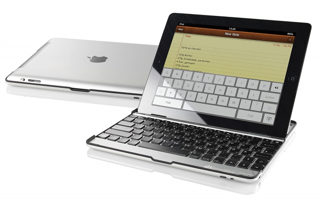 Europa-247.de - Europa Infos & Europa Tipps | GeneralKeys Alu-Schutzcover ISC-288 m. integrierter Tastatur fr iPad2