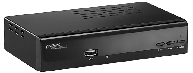 News - Central: auvisio Digitaler HD-SAT-Receiver DSR-395U.mini mit FullHD-Mediaplayer