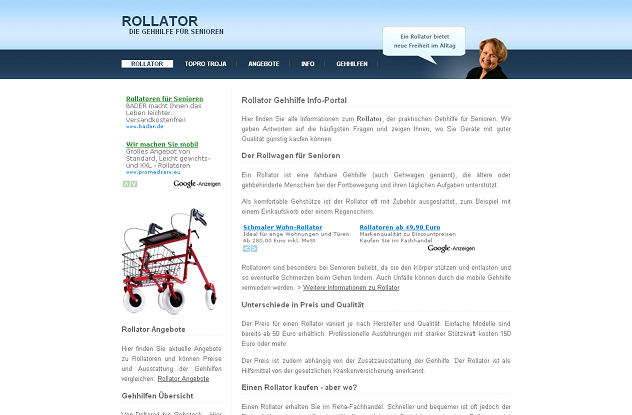SeniorInnen News & Infos @ Senioren-Page.de | Rollator - die Gehilfe!