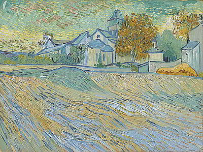 Vincent Van Gogh - Vue de l'asile et de la Chapelle de Saint-Rmy