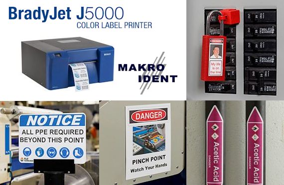 BradyJet J5000 Farbetikettendrucker fr die Sicherheits- und Gebudekennzeichnung