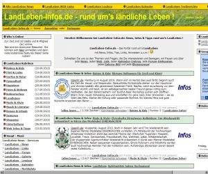 Screenshot LandLeben-Infos.de