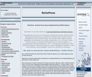 SeniorInnen News & Infos @ Senioren-Page.de | ReVierPhone SEO-Contest-Seite Screen Shot